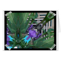 Card flower with tape