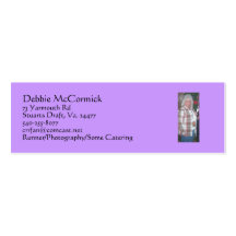 Card for Runner,Photography and Catering Business Card Template
