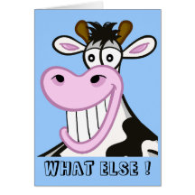 card : Funny cow
