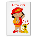 Card Girls Divas Are Born Not Made, Matching Dog