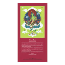 CARD Green Tara - with explanation Photo Card Template