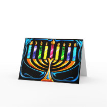 Card: Hanukkah Menorah - Chanukah Menorah