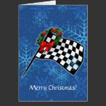 Card - Holiday Racing Flag cards