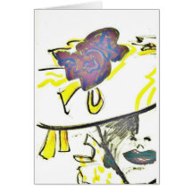 Card In Vogue Fashion Illustration