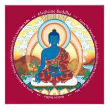 CARD Medicine Buddha - with envelope Custom Announcement