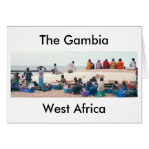 Card, "On the Beach, Gambia, West Africa"