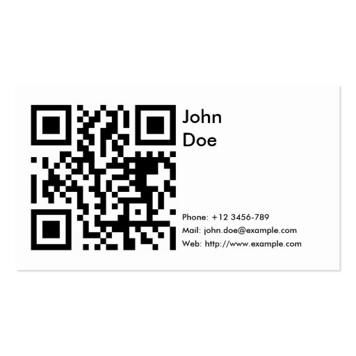 Card (phone, email, web) business card