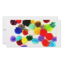 card photo celebration poms balls picture card