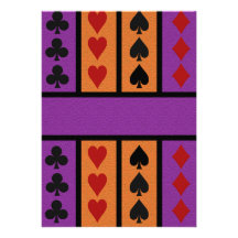 Card Player invitation, customize