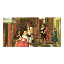 Card Players By Hooch Pieter De (Best Quality) Photo Cards