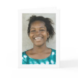 Card, "Smiling Young Girl in Green Dress"