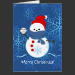 Card - Snowman Baseball cards