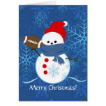 Card - Snowman Football