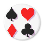 Card Suits magnets