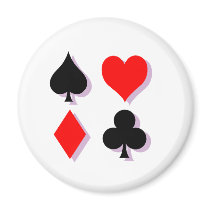 Card Suits Fridge Magnet