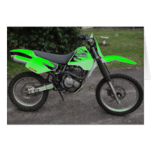 Card Suzuki Green DS Dirt Bike