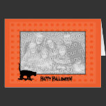 Card Template - Black Cat Halloween cards
