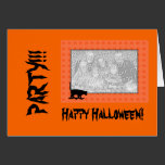 Card Template - Black Cat Halloween cards