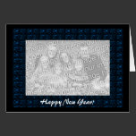 Card Template - Blue Starburst Border cards