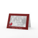 Card Template - Cardinal Bird