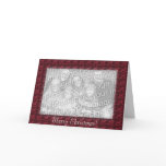 Card Template - Christmas Mosaic Design