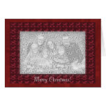 Card Template - Christmas Mosaic Design