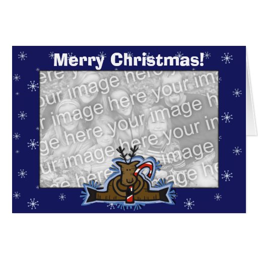Card Template - Christmas Reindeer