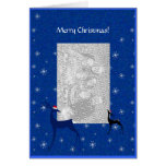 Card Template - Christmas Reindeers