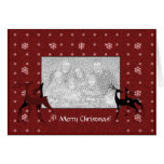 Card Template - Christmas Reindeers