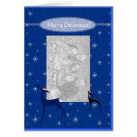 Card Template - Christmas Reindeers