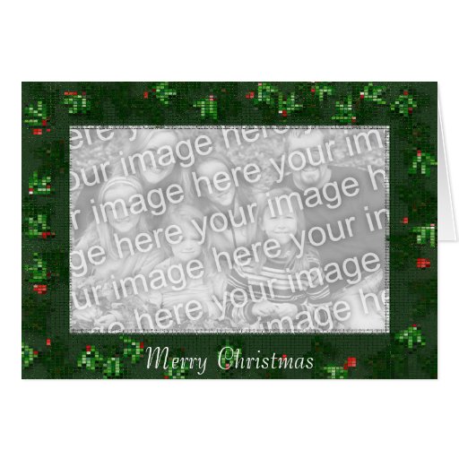 Card Template - Holly Mosaic