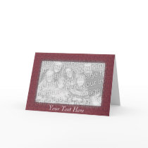 Card Template - Mauve Mosaic Border