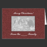 Card Template - Mauve Mosaic Wide Border cards