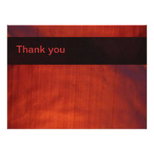 Card - Thank You - Red LED Wash Lighting Invitations