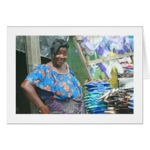 Card, "The Abidjan Shoe Lady"