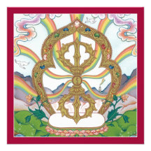 CARD Vajra (Tib.Dorje) - square card with envelope Invitations