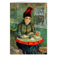 Card: Van Gogh - Woman in Cafe