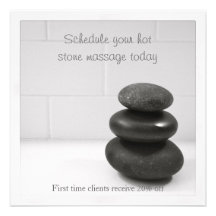 Card with Balancing Stones Personalized Announcements