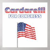 Cardarelli for Congress Patriotic American Flag Posters