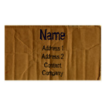 Cardboard Business Card
