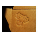 cardboard recycle postcard