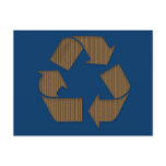 Cardboard Recycle Symbol Postcard