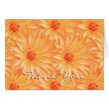 Carde le modèle - lillies oranges personnalisables cartes