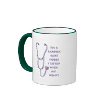 Cardiac Care Nurse Heart Coffee Mug
