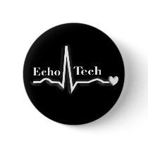 Cardiac Echo Tech Gifts Pins
