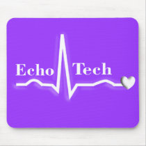 Cardiac Echo Tech Gifts Mousepads