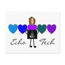 Cardiac Echo Technician Unique Gifts Postcards