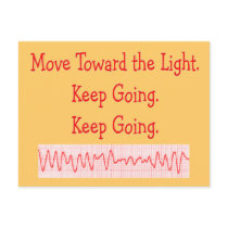 Cardiac/ER Nurse  Funny V-Fib Rhythm Strip Post Card