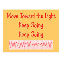 Cardiac/ER Nurse  Funny V-Fib Rhythm Strip Post Card