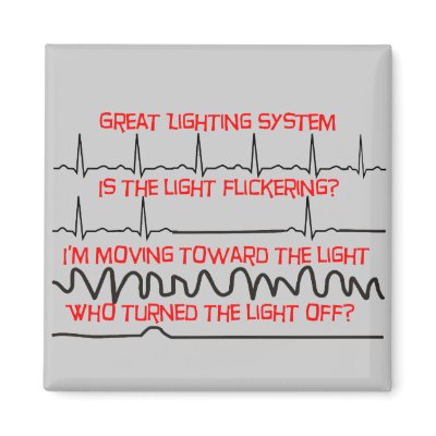 Cardiac Lighting System --Cardiac Nurse Gifts Magnet by ProfessionalDesigns
